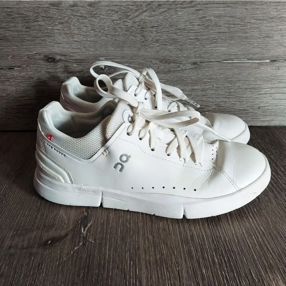 On Running White Low-Top Athletic Sneakers - Picture 2 of 9